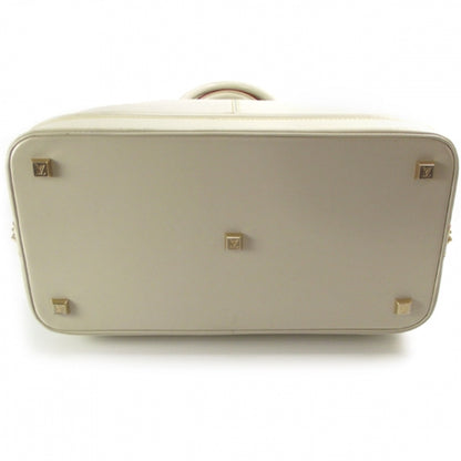Louis Vuitton Suhali Lockit GM Handbag White 4 of 10