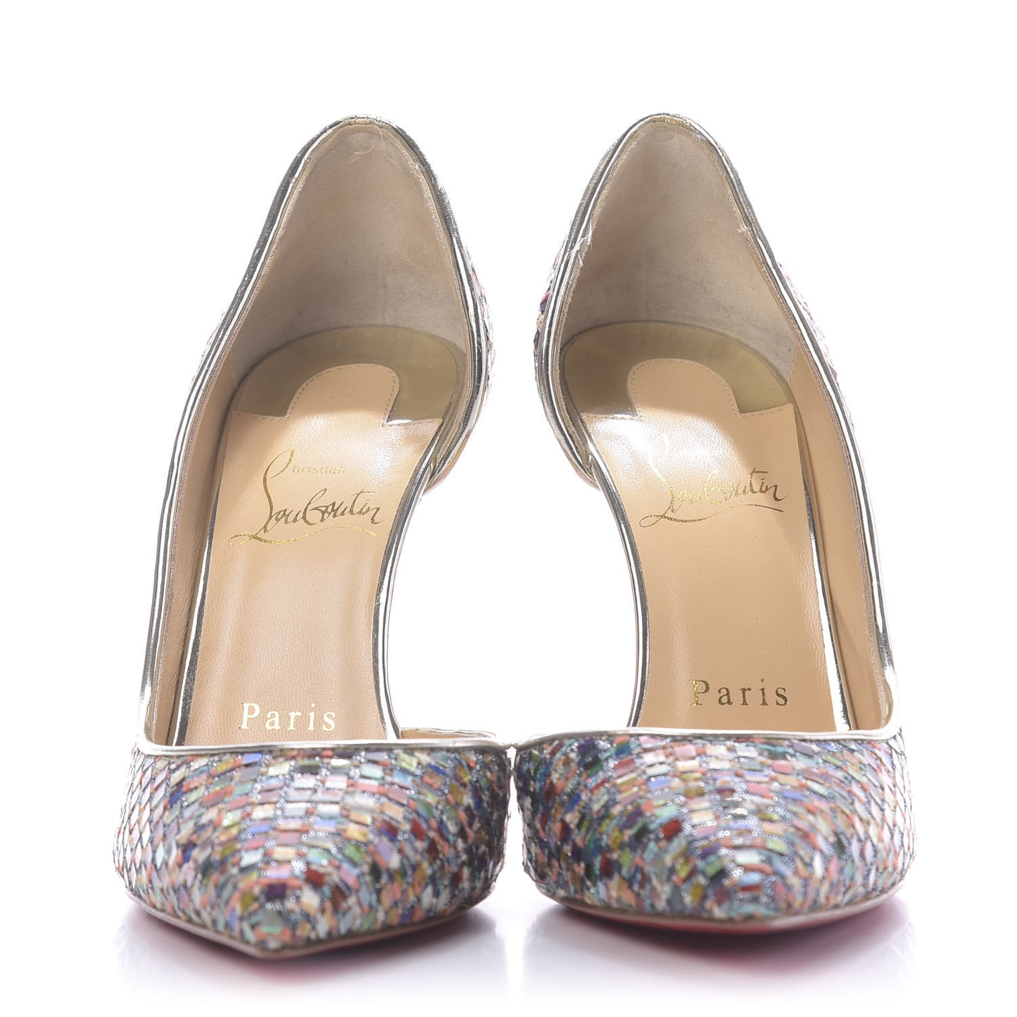 Tresse Vitraux Specchio Iriza 100 Pumps 35 Multicolor Silver