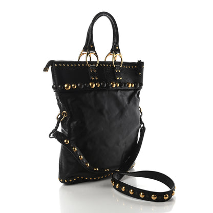 Gucci Calfskin Large Babouska Tote Black 3 of 9