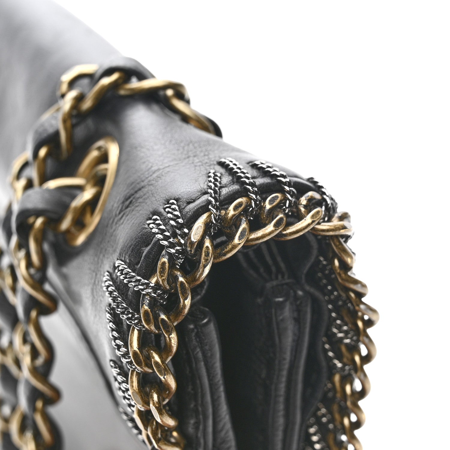 Chanel Calfskin Chain CC Byzance Flap Black 13 of 14