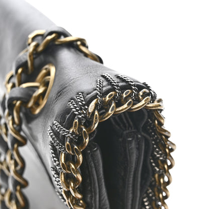 Chanel Calfskin Chain CC Byzance Flap Black 13 of 14