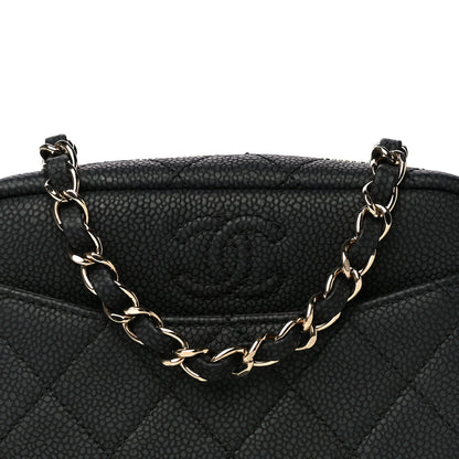 Chanel Iridescent Caviar Quilted Mini Coco Tassel Camera Case Black 8 of 10