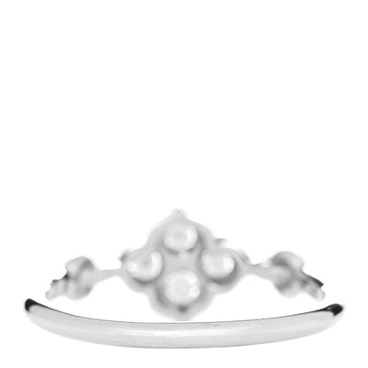 Cartier 18K White Gold Diamond Hindu Floral Ring 47 4 3 of 5