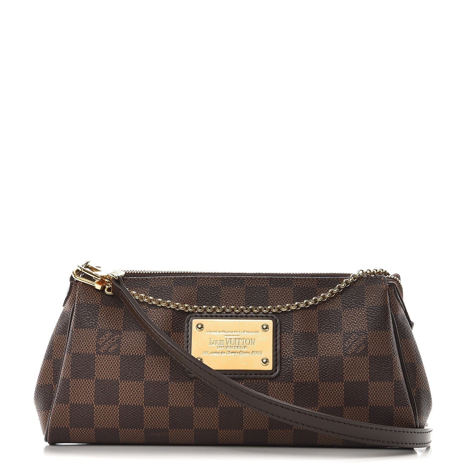 Louis Vuitton Damier Ebene Eva Clutch 1 of 7