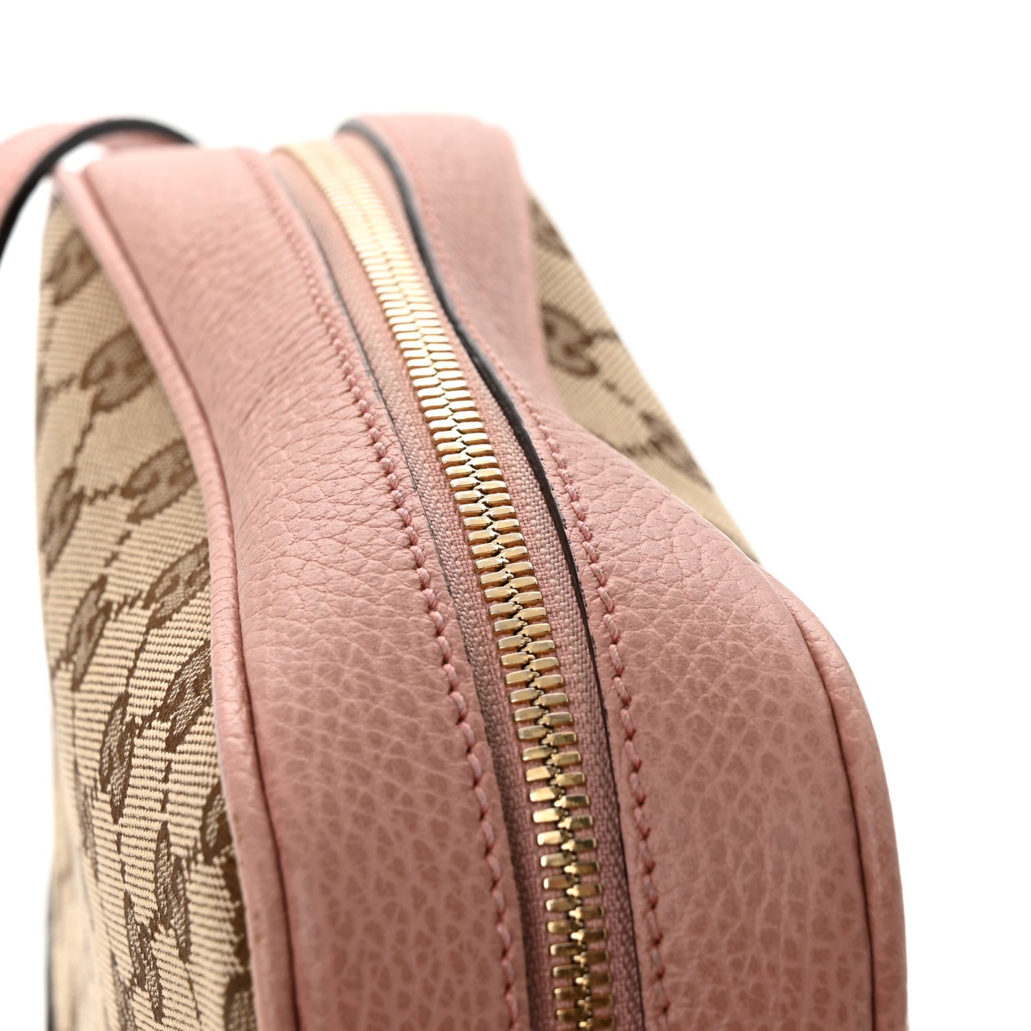 Monogram Mini Bree Messenger Bag Beige Soft Pink