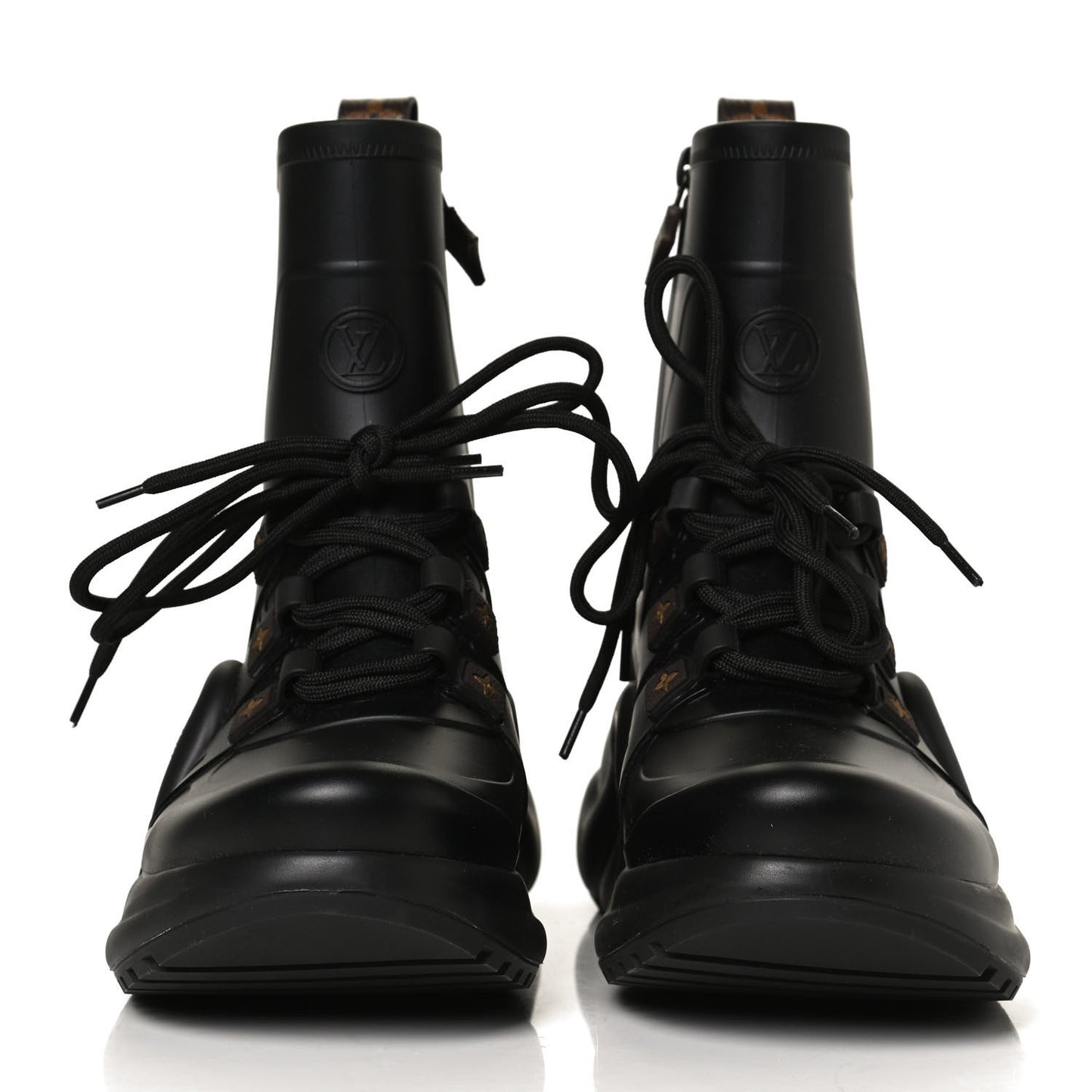 Mat Rubber Monogram LV Archlight Sneaker Boots 39 Black