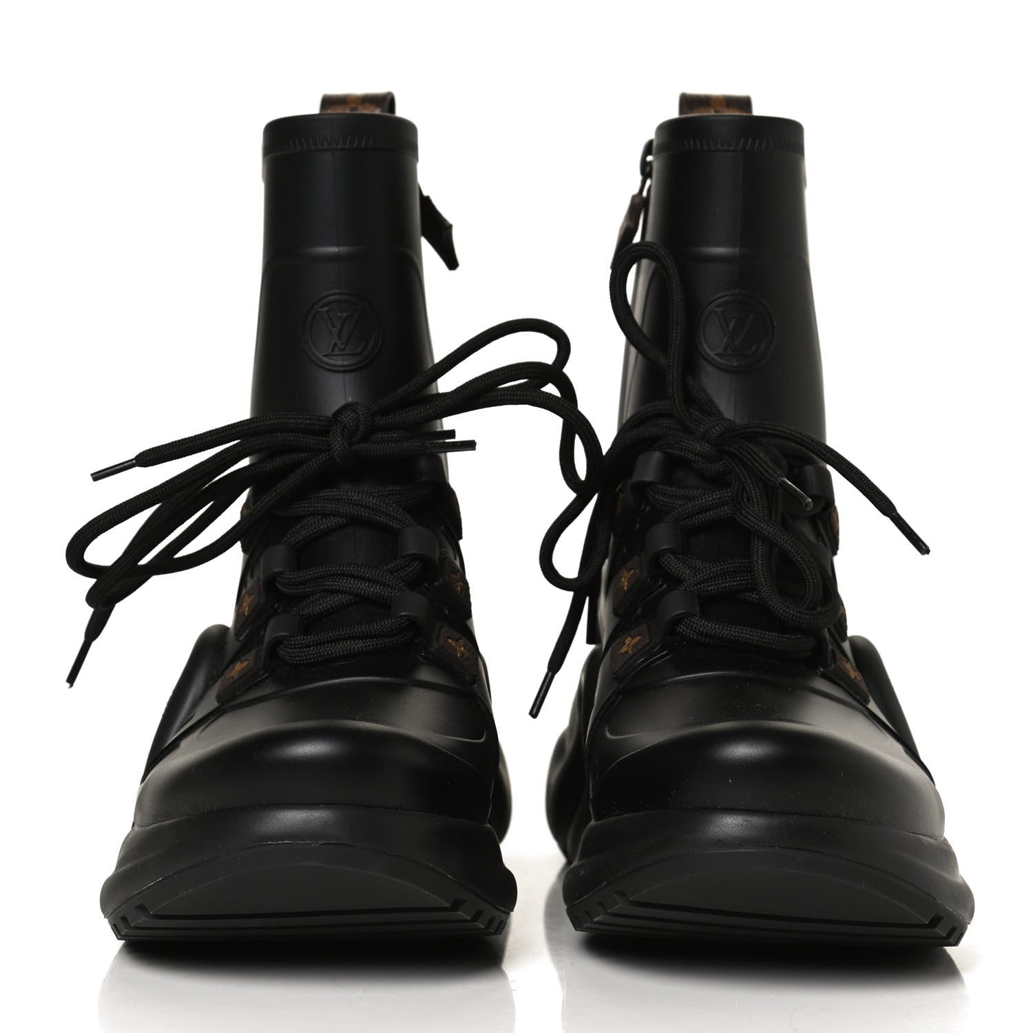 Louis Vuitton Mat Rubber Monogram LV Archlight Sneaker Boots 39 Black 2 of 10