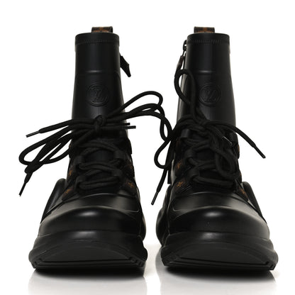Louis Vuitton Mat Rubber Monogram LV Archlight Sneaker Boots 39 Black 2 of 10