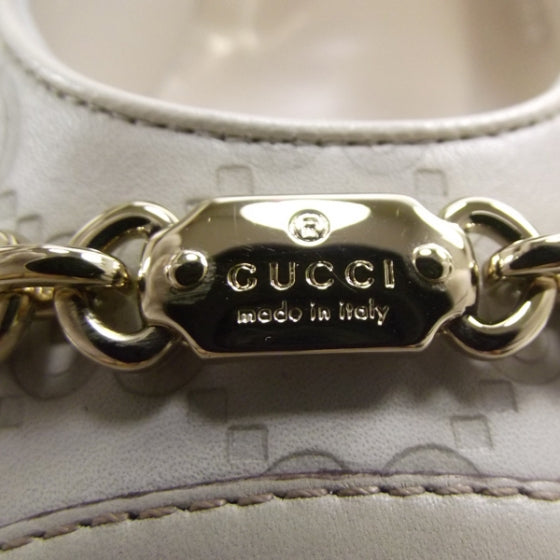 Guccissima Heels 40 Ivory