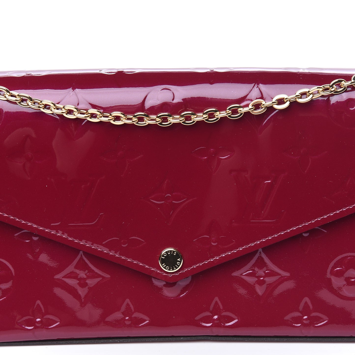 Vernis Felicie Chain Wallet Magenta