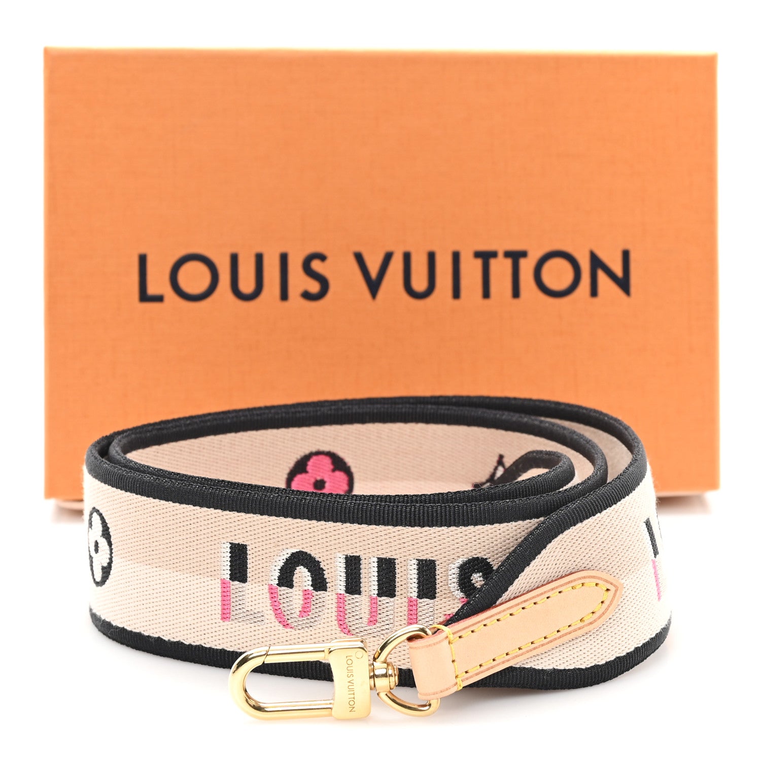 Louis Vuitton Jacquard Speedy Bandouliere 20 Shoulder Strap Black 4 of 4