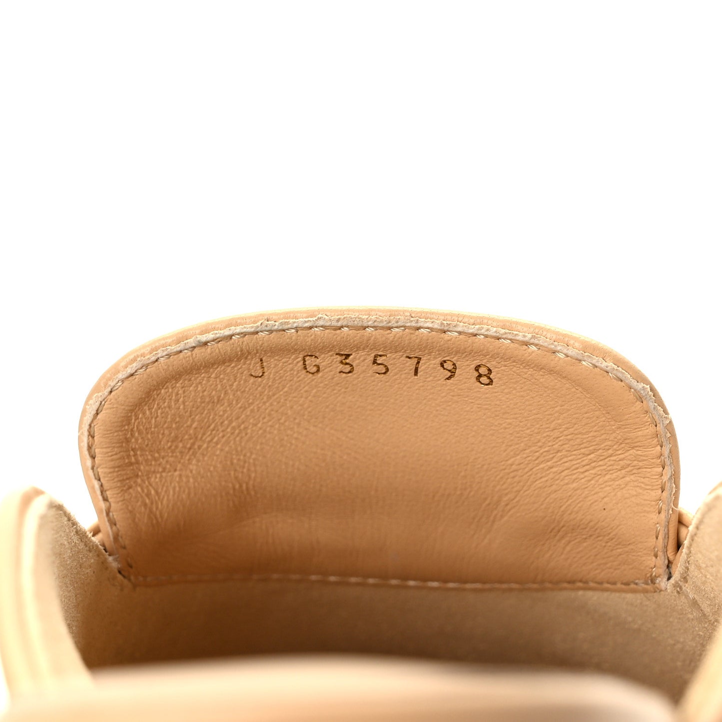 Lambskin Pearl CC Mules 36.5 Beige