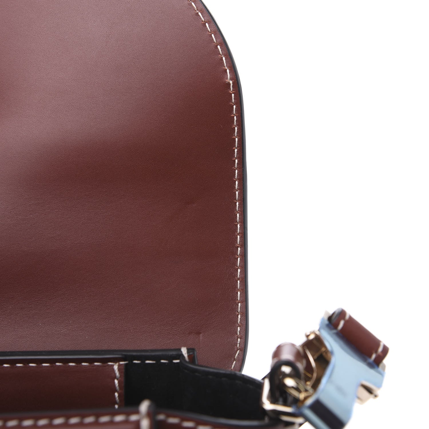 Proenza Schouler Canvas Snakeskin PS11 Small Saddle Bag Ecru Russet 9 of 9