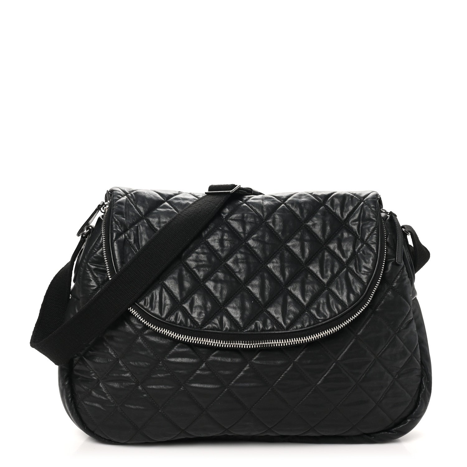 Chanel Nylon Quilted XL Coco Cocoon Messenger Black 1 of 11