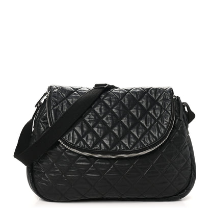 Chanel Nylon Quilted XL Coco Cocoon Messenger Black 1 of 11