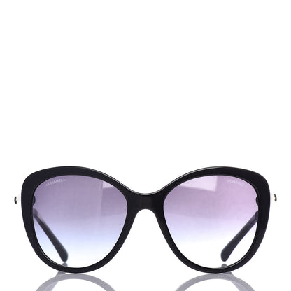 Chanel Acetate Pearl Butterfly Sunglasses 5338-H Black 2 of 7
