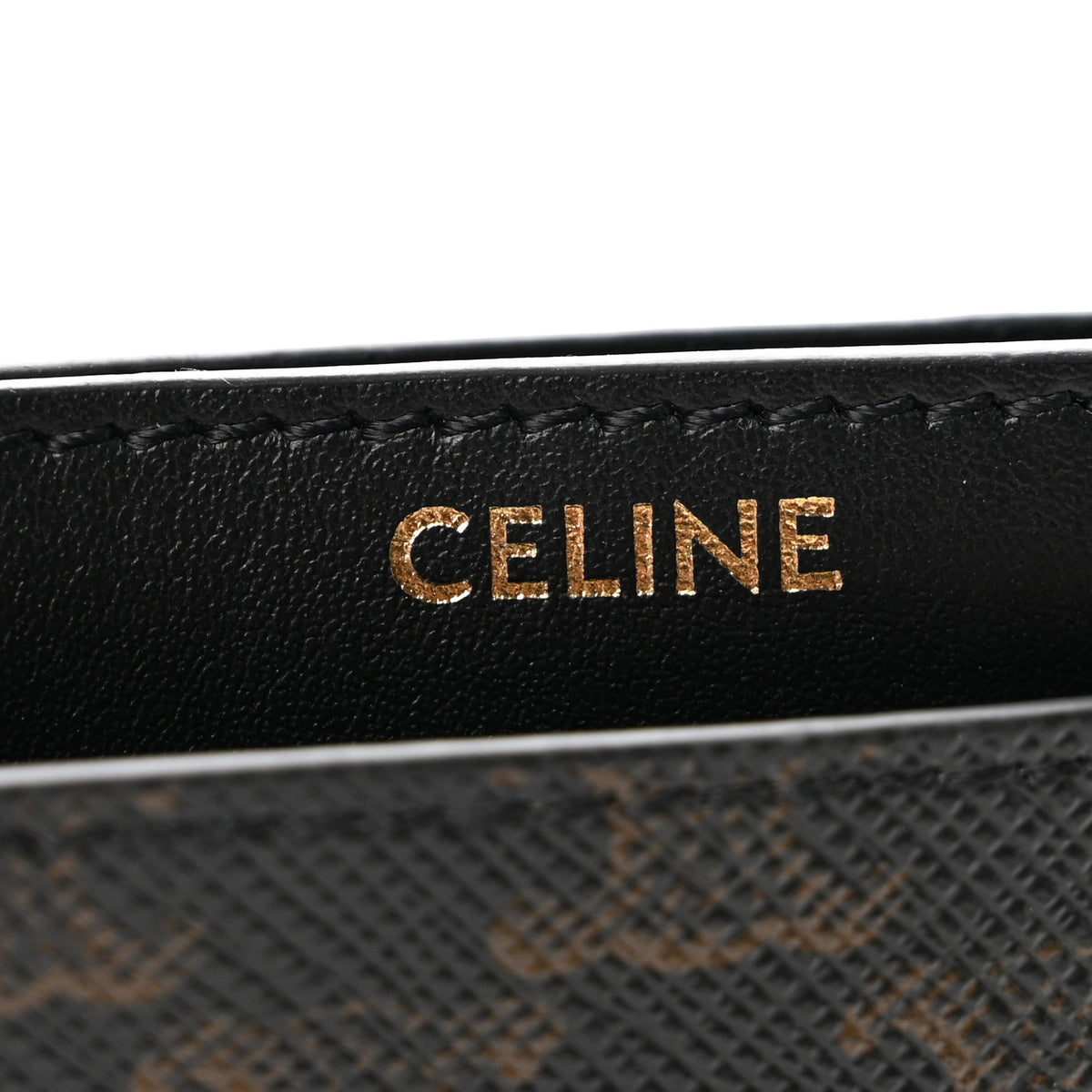 Triomphe Canvas Card Holder Black