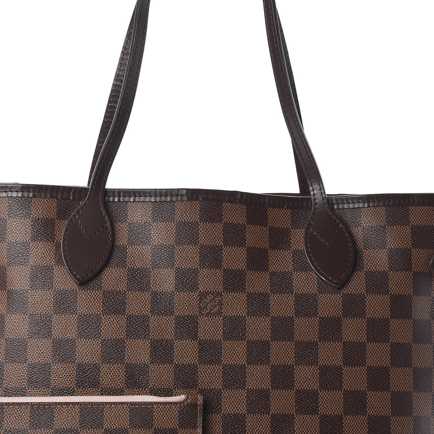 Damier Ebene Neo Neverfull MM Rose Ballerine