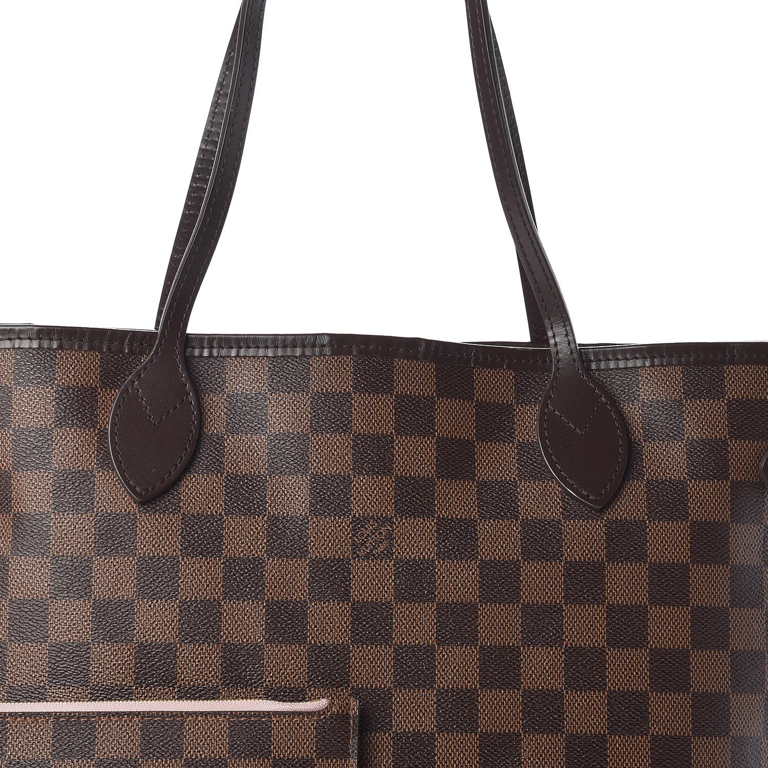 Louis Vuitton Damier Ebene Neo Neverfull MM Rose Ballerine 8 of 10