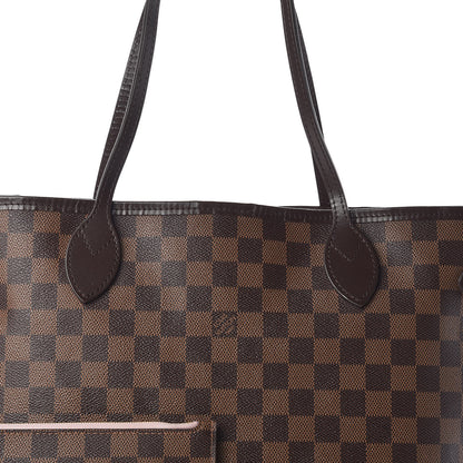 Louis Vuitton Damier Ebene Neo Neverfull MM Rose Ballerine 8 of 10