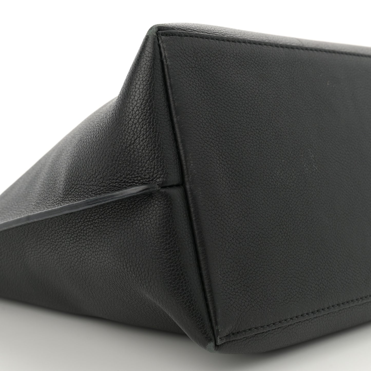 Calfskin Lockme Go Tote Black
