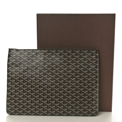 Goyard Goyardine Senat Pochette GM Black Gold 10 of 11