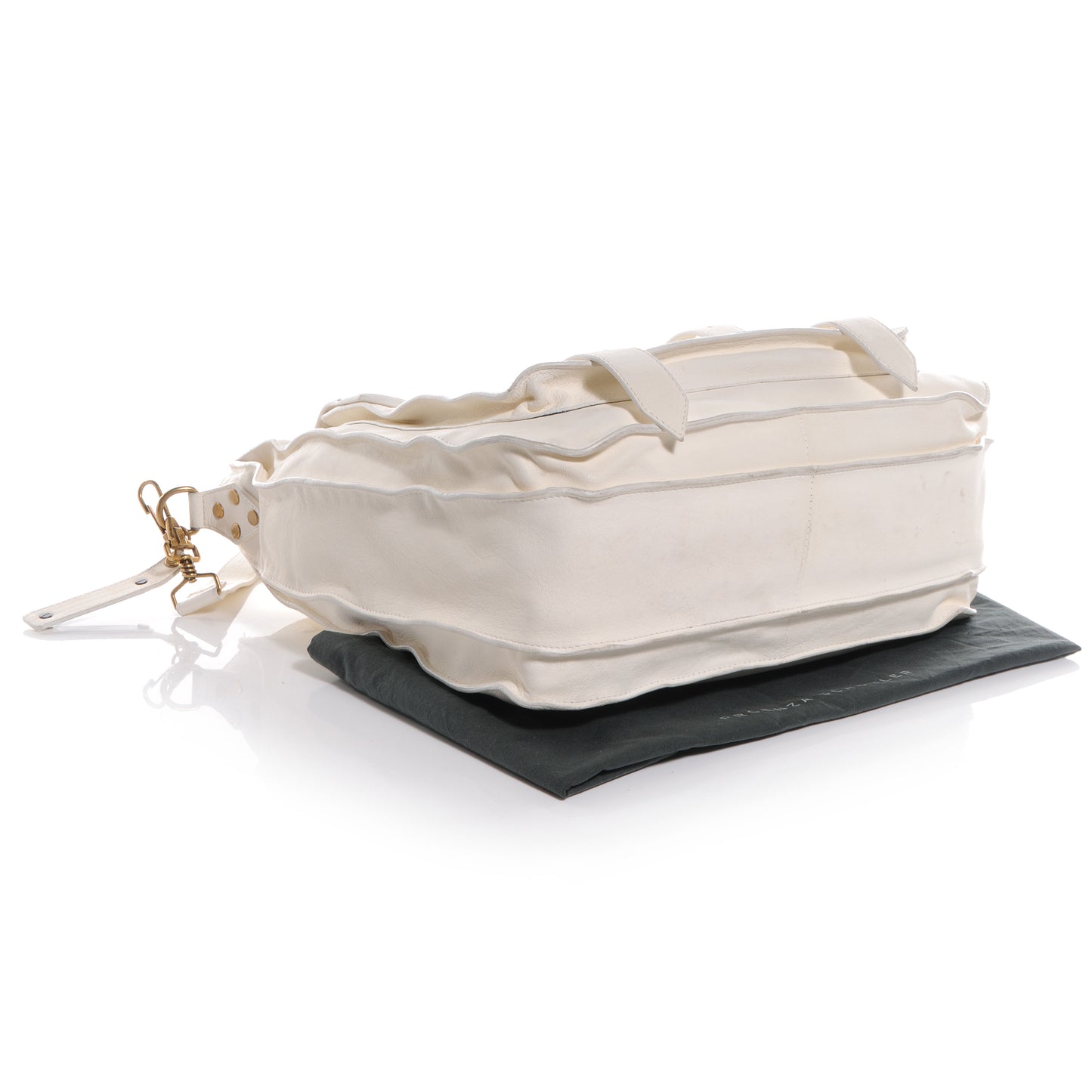 Leather PS1 Tote White