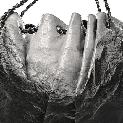 Chanel Vinyl Quilted Melrose Degrade Tote Black 8 of 10