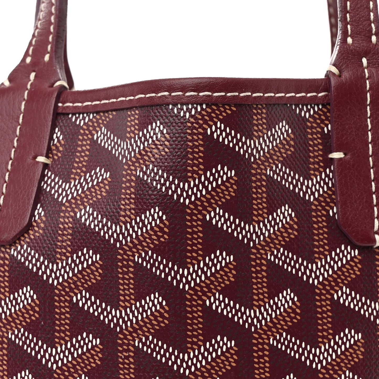Goyardine Poitiers Tote Burgundy