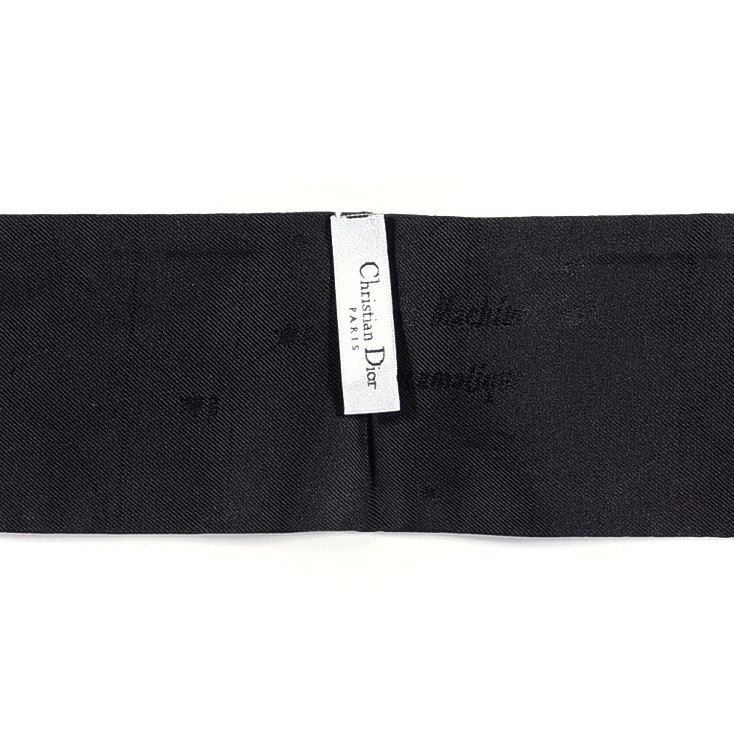 Christian Dior Silk Zodiac Mitzah Scarf White Black 5 of 5