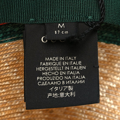 Gucci Abaca Straw Web Fedora Hat M 8 of 8