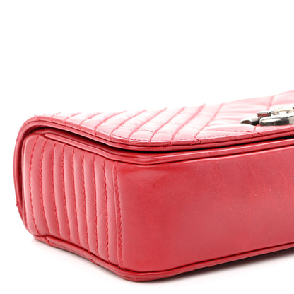 Chanel Glazed Calfskin Quilted Small Coco Boy Flap Red 9 of 11