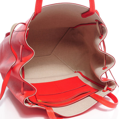 Celine Soft Grained Calfskin Medium Cabas Phantom Vermillion 5 of 8