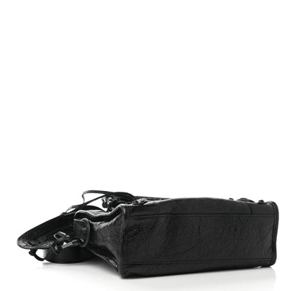 Balenciaga Agneau Arena Classic Black Hardware Mini City Black 4 of 8