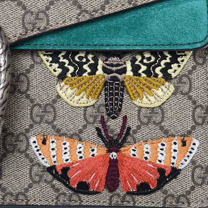 Gucci GG Supreme Monogram Willow Hill Embroidered Small Dionysus Shoulder Bag Emerald 8 of 12