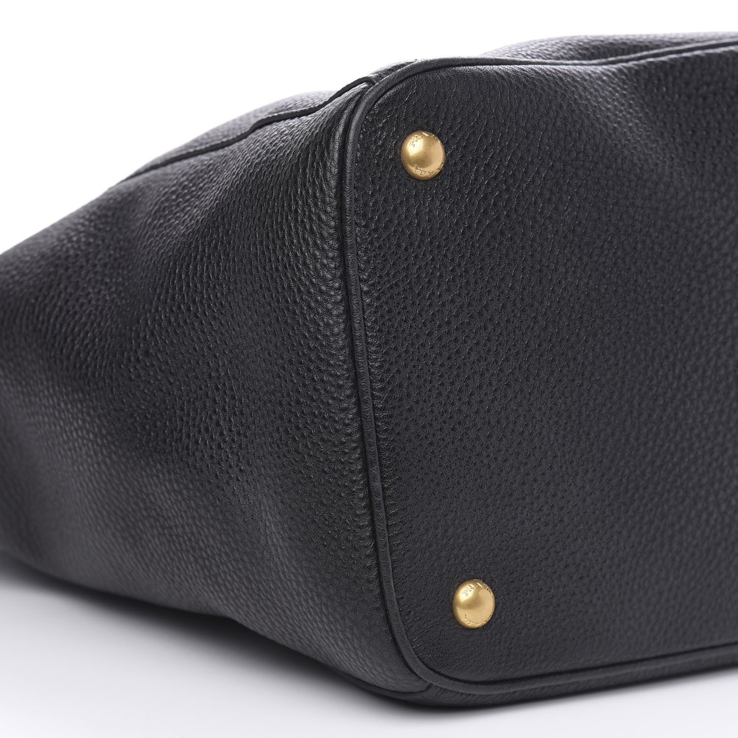 Prada Vitello Daino Tote Black 7 of 10