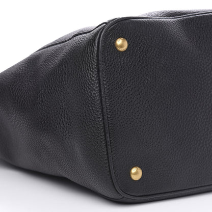 Prada Vitello Daino Tote Black 7 of 10