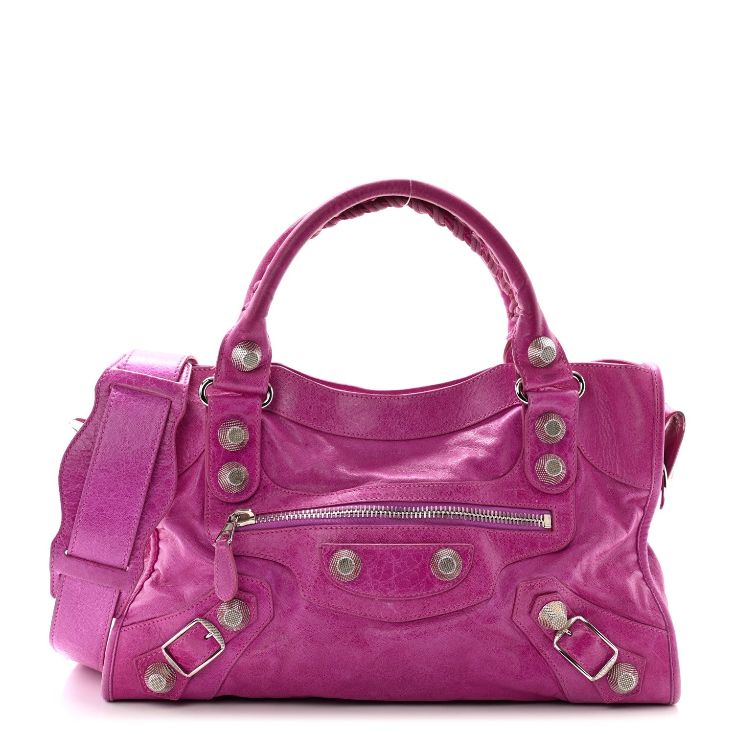 Balenciaga Agneau Giant 21 Silver Hardware City Cyclamen Fucsia 1 of 15