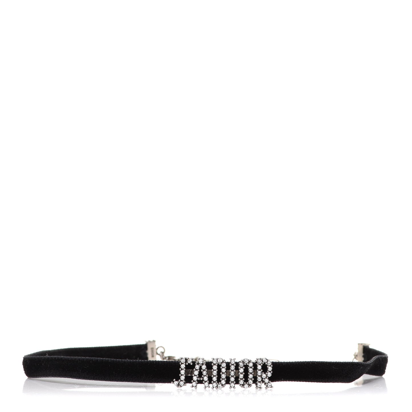 Velvet Crystal J’Adior Choker Necklace Black