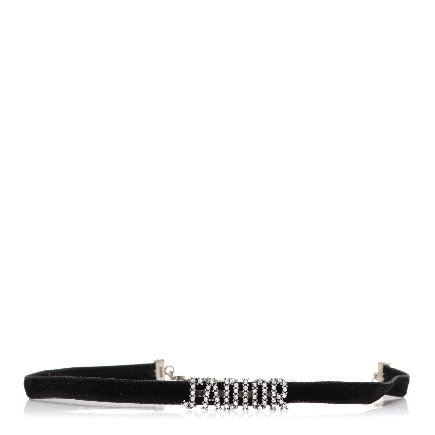 Christian Dior Velvet Crystal J’Adior Choker Necklace Black 1 of 5