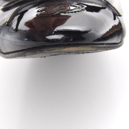 Chanel Lambskin Patent CC Cap Toe Ballerina Flats 38.5 Black 15 of 20