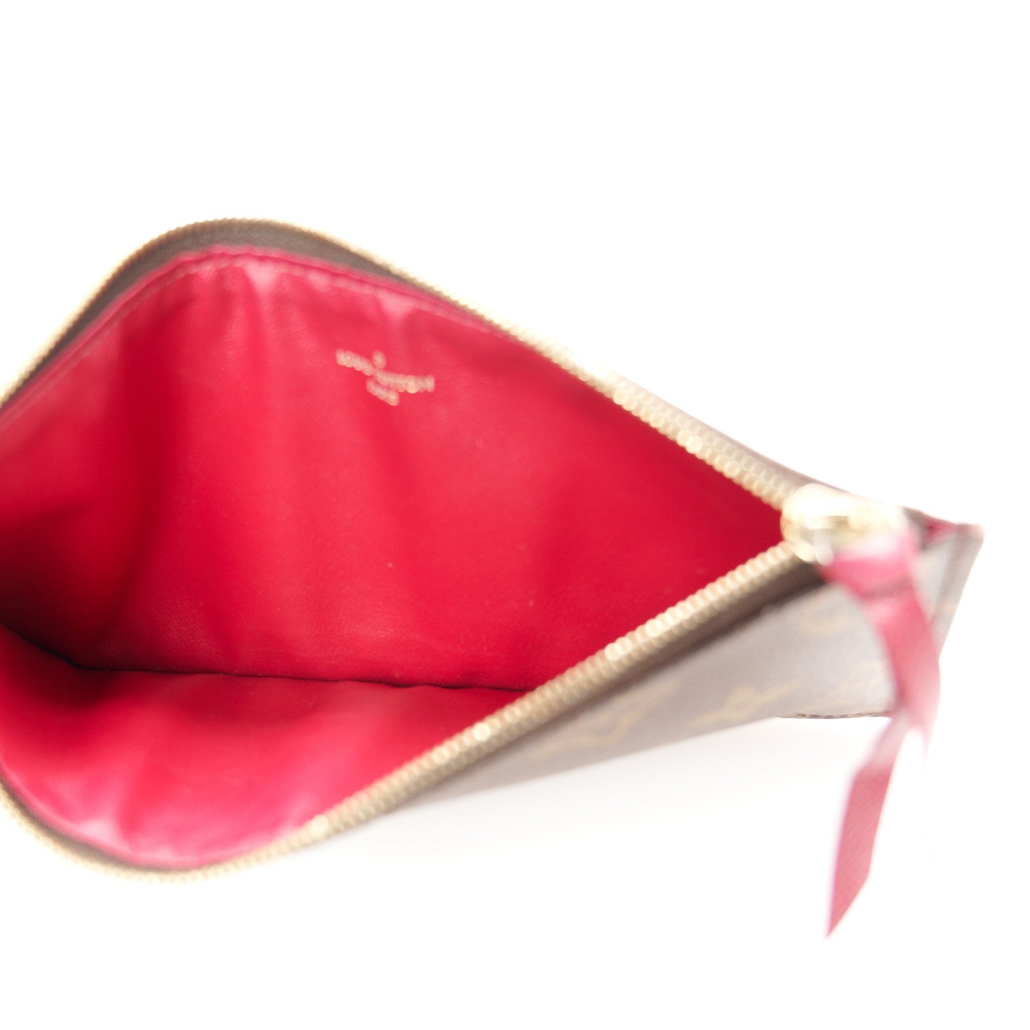 Louis Vuitton Monogram Pochette Felicie Chain Wallet Fuchsia 9 of 19