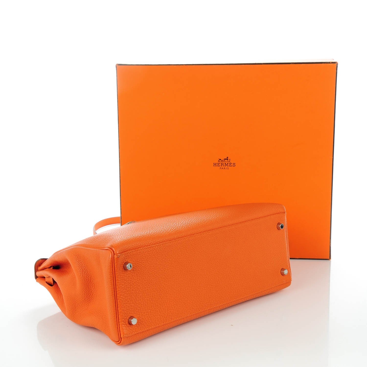 Hermes Togo Kelly Retourne 35 Orange 5 of 23