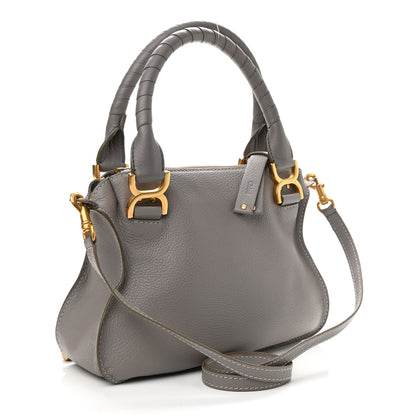 Chloe Calfskin Small Marcie Satchel Cashmere Grey 2 of 10