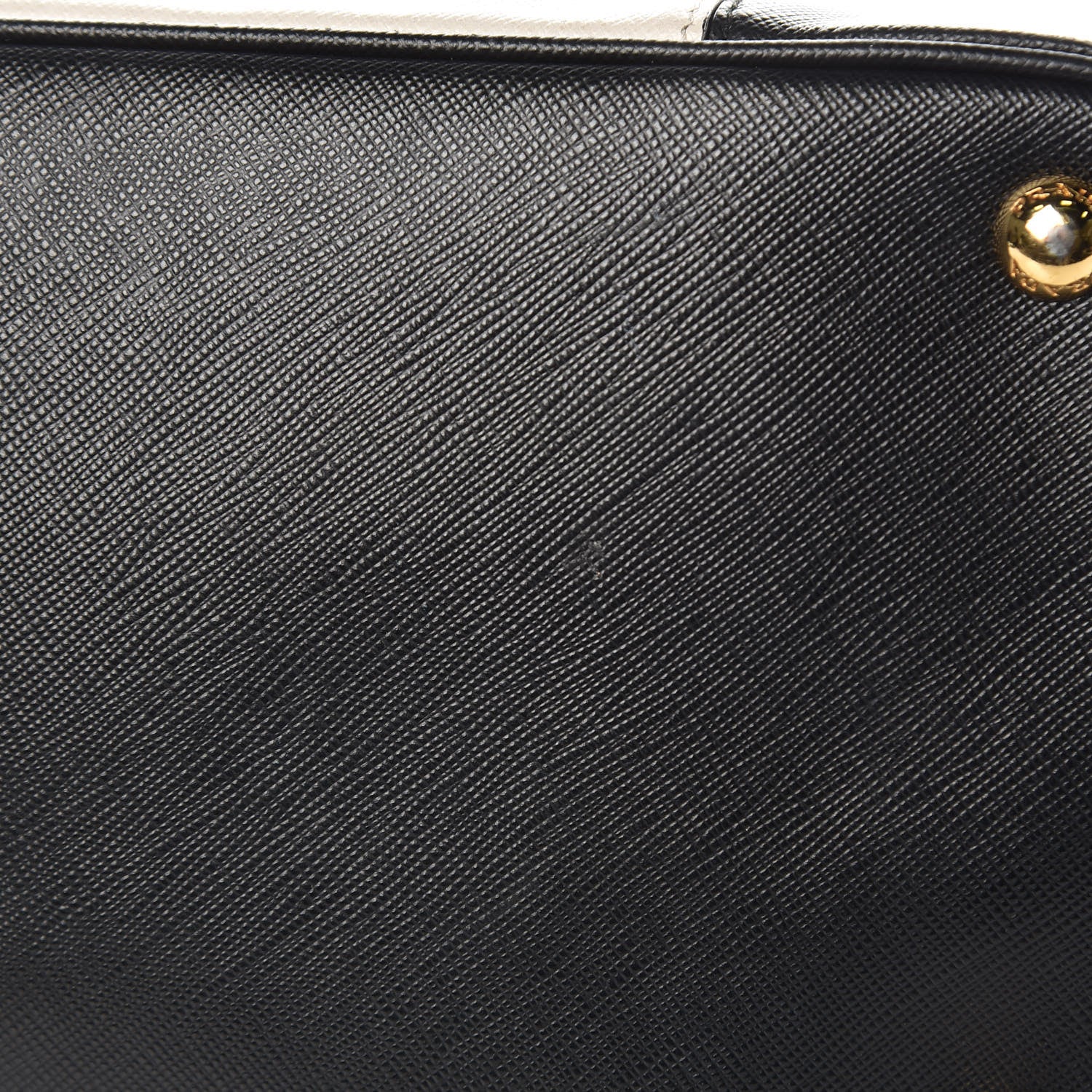 Prada Saffiano Lux Colorblock Medium Galleria Double Zip Tote Black Talco 14 of 16