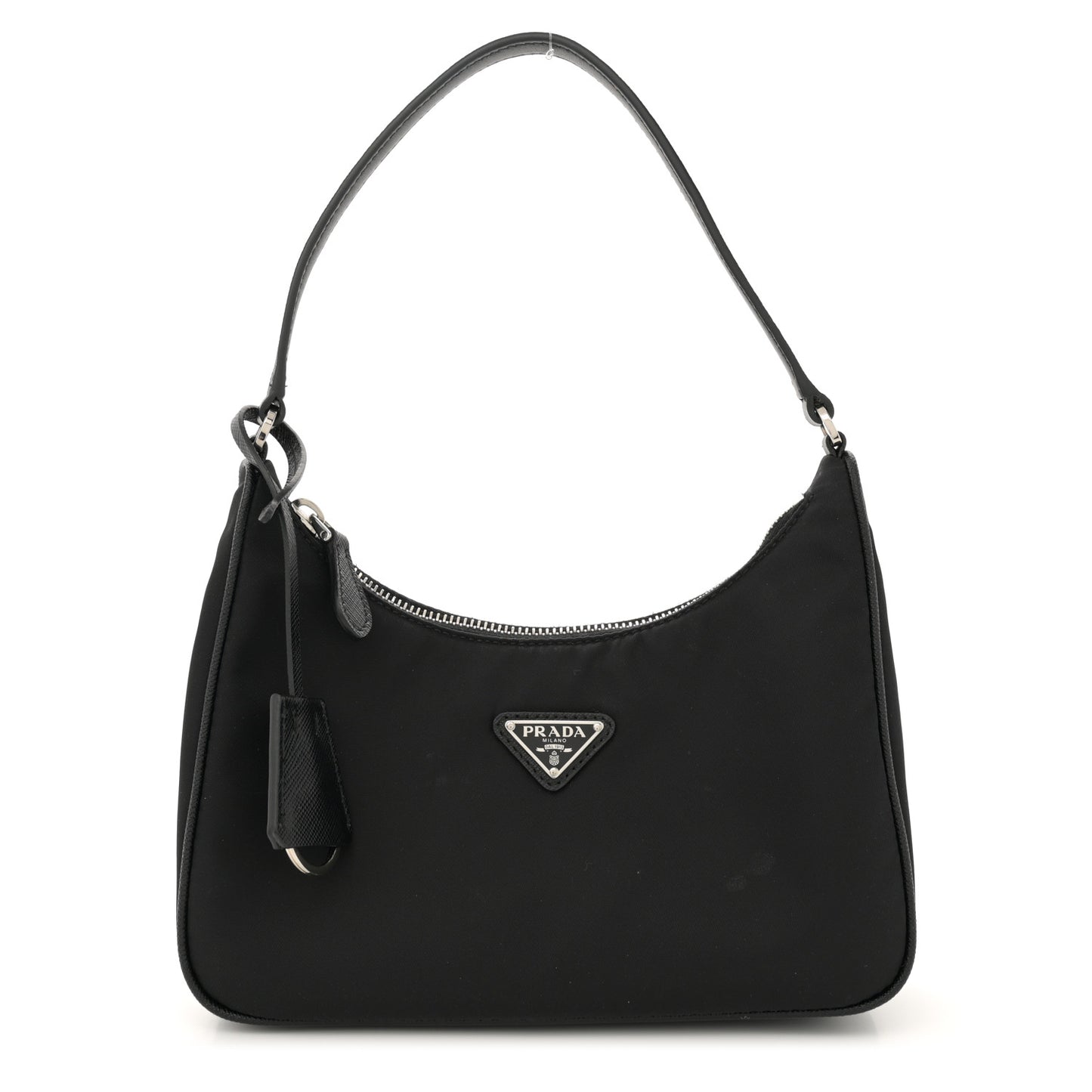 Tessuto Nylon Saffiano Mini Re-Edition 2005 Bag Black