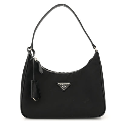 Prada Tessuto Nylon Saffiano Mini Re-Edition 2005 Bag Black 1 of 13
