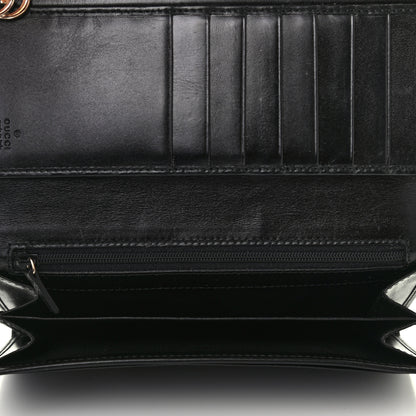 Gucci Imprime Monogram GG Pierce Continental Wallet Black 5 of 7