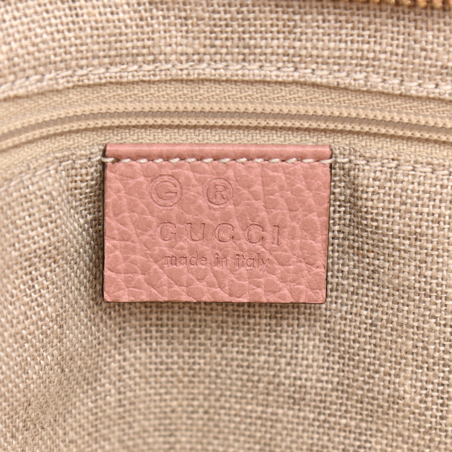 Gucci Monogram Bree Zippered Tote Beige Soft Pink 6 of 10