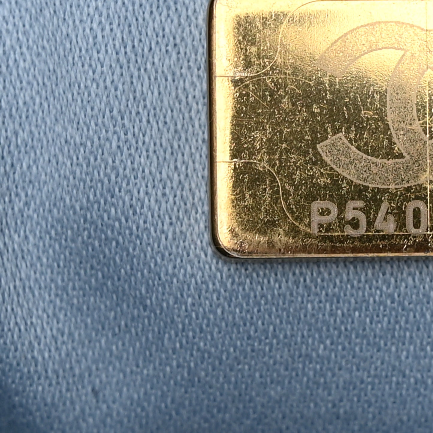 Washed Denim Quilted Small Chanel 25 Handbag Blue